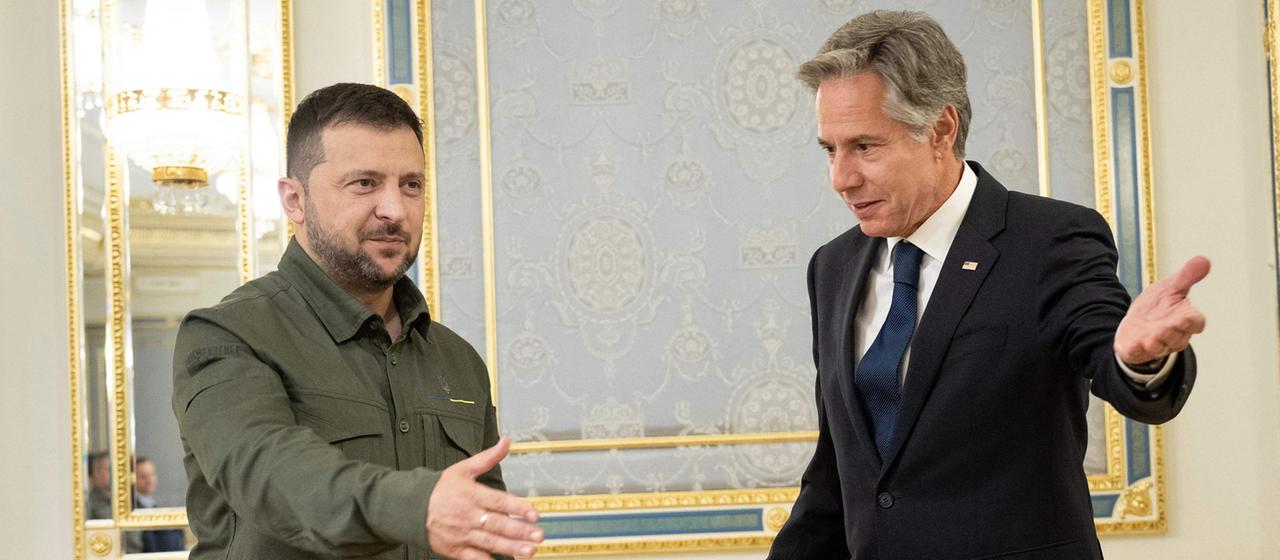 Wolodymyr Selenskyj und Antony Blinken.