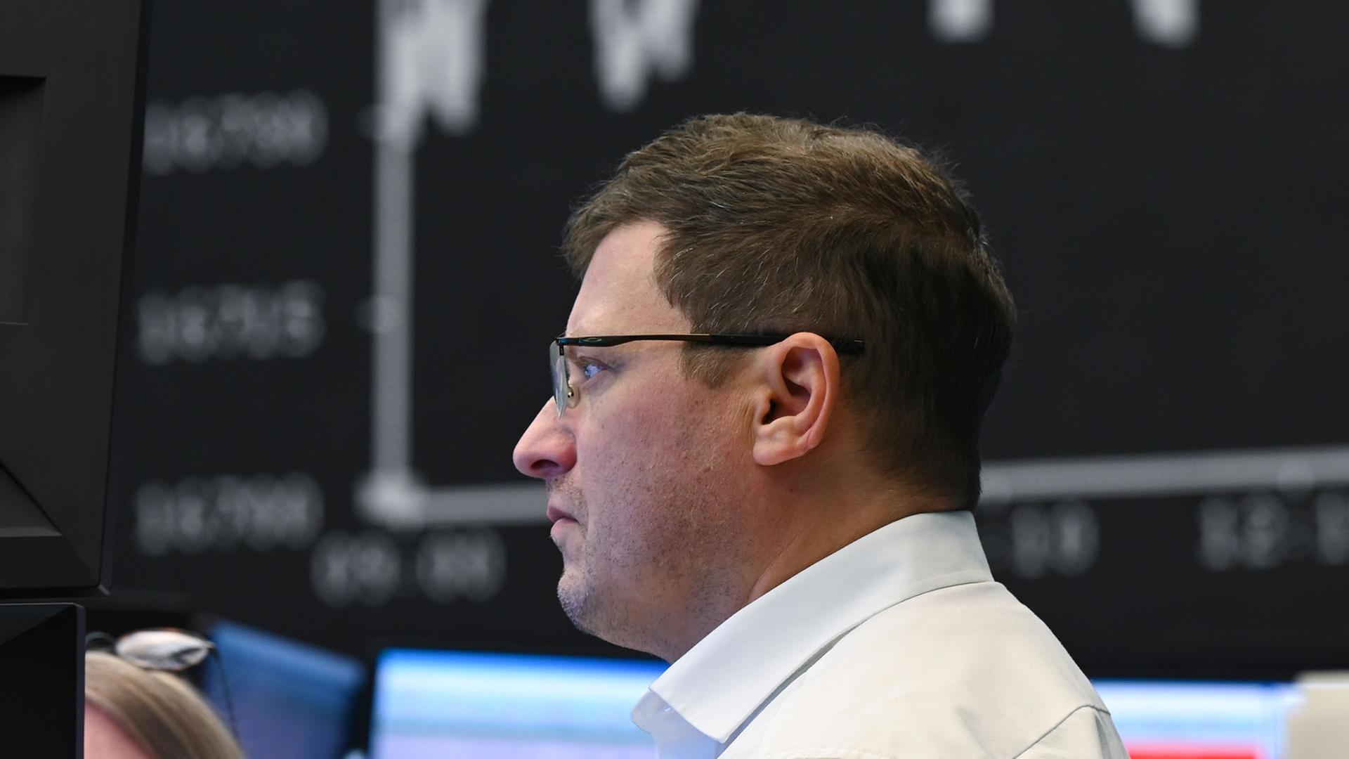 Händler an der Frankfurter Börse. | picture alliance/dpa