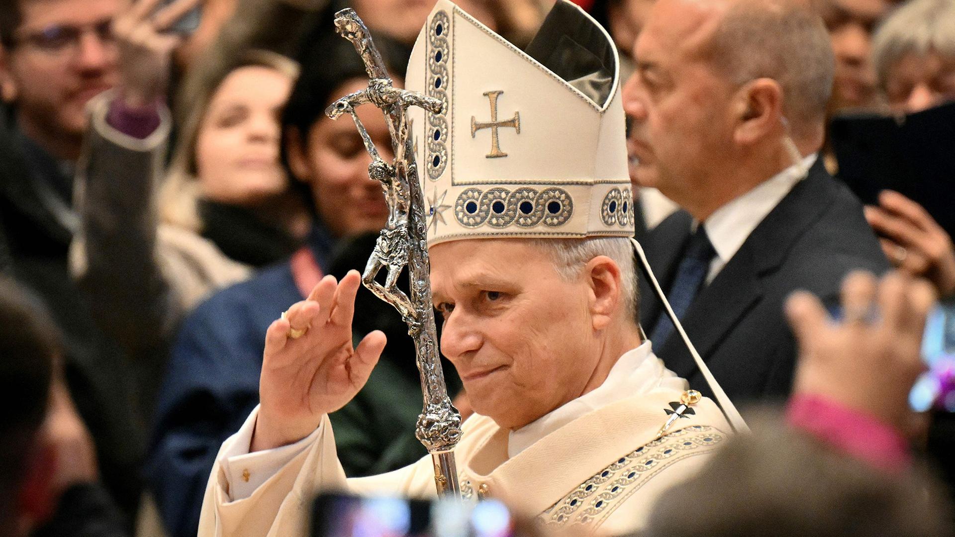 Papst Leo XIV. bei der Neujahrsmesse | AFP