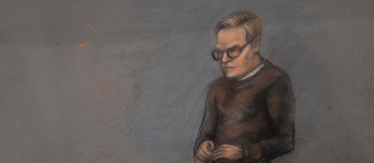 Marius Borg Høiby (Gerichtszeichnung)