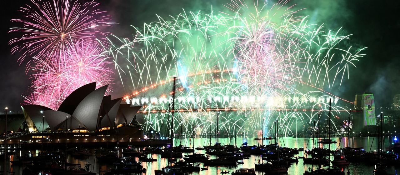 Silvesterfeuerwerk in Sydney