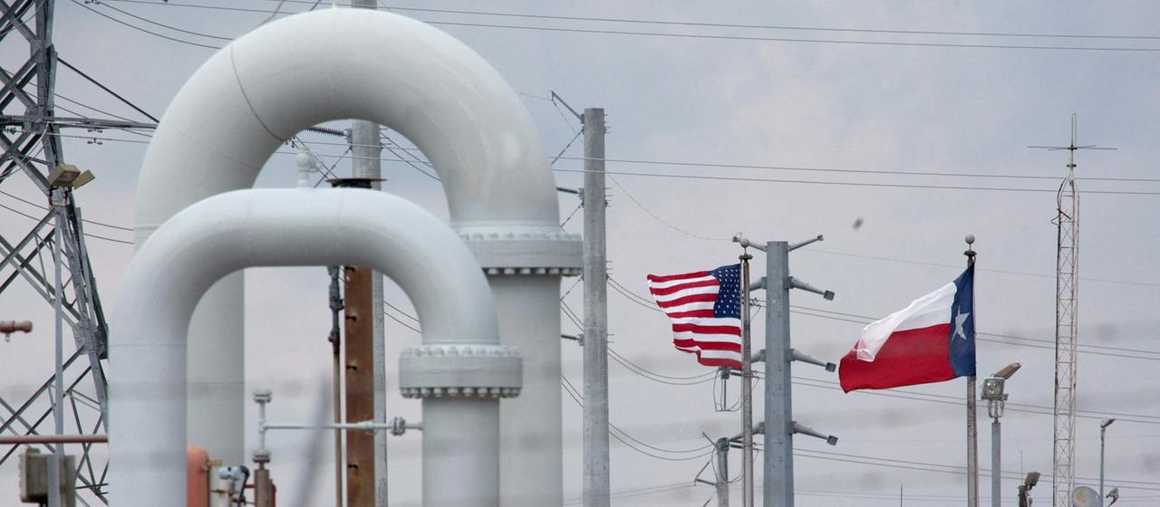 Oil pipelines in the US state of Texas