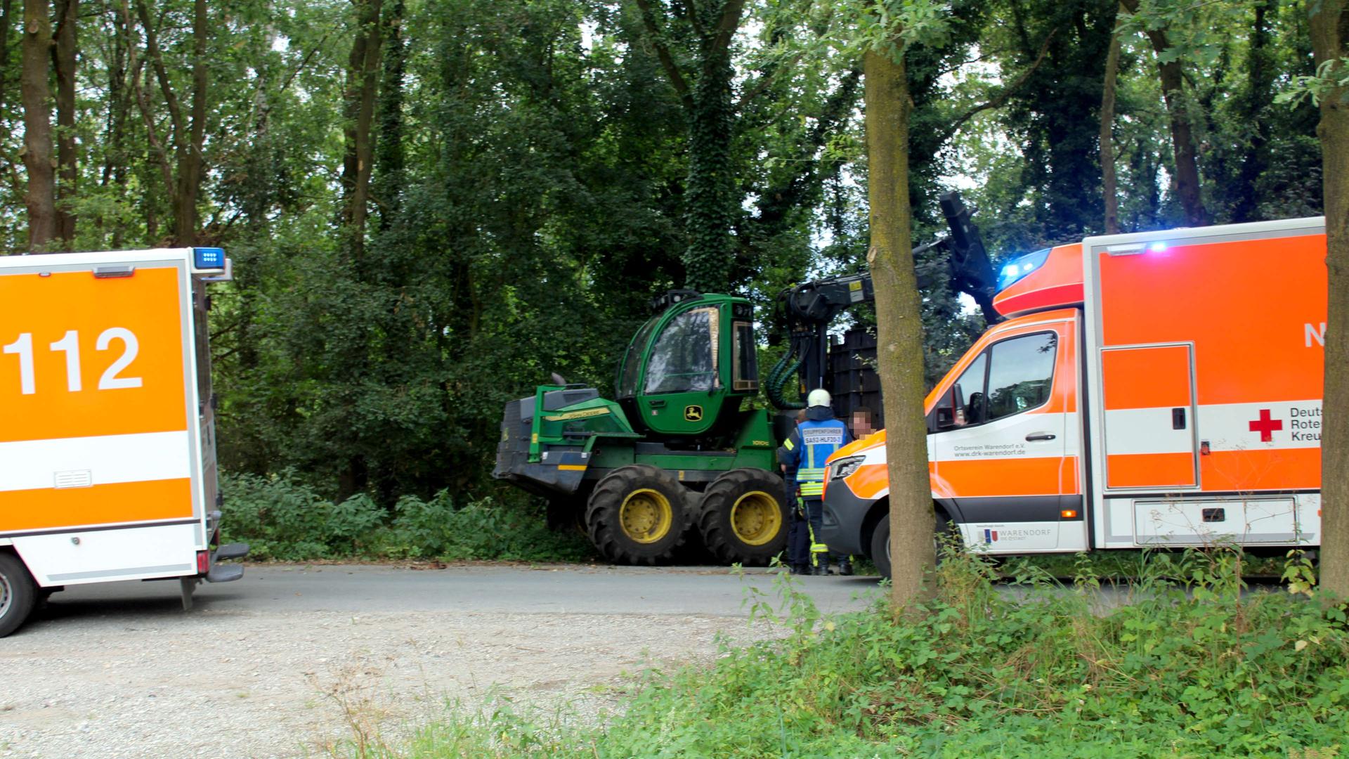 Kleinkind stirbt nach Zusammenprall mit Forstmaschine