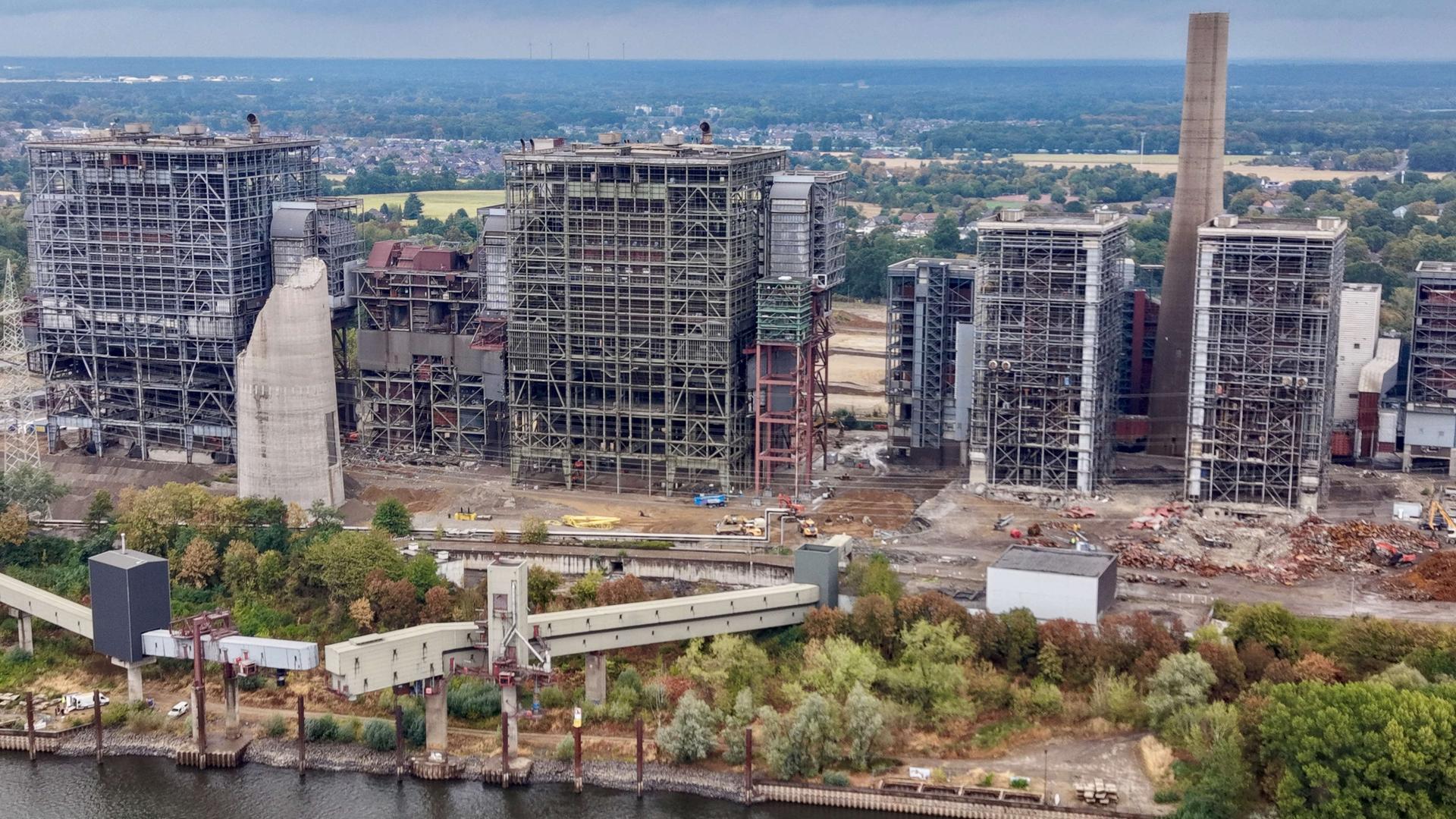 So läuft die Kraftwerk-Sprengung in Voerde