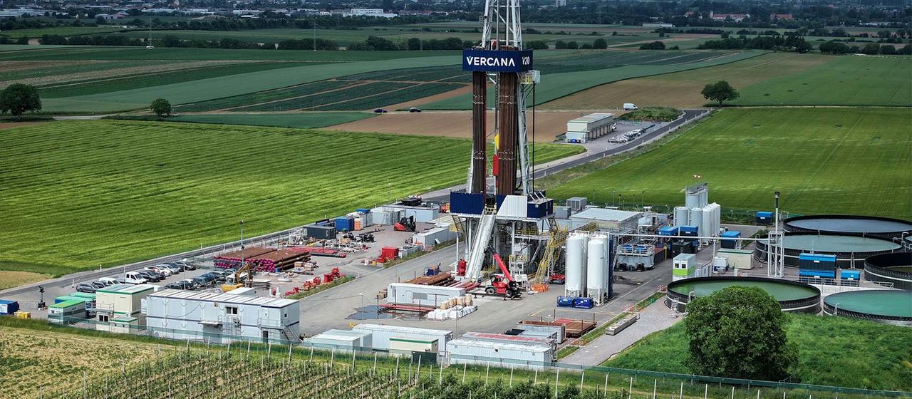 Vulcans Bohrplatz Schleidberg in der Nähe von Landau.