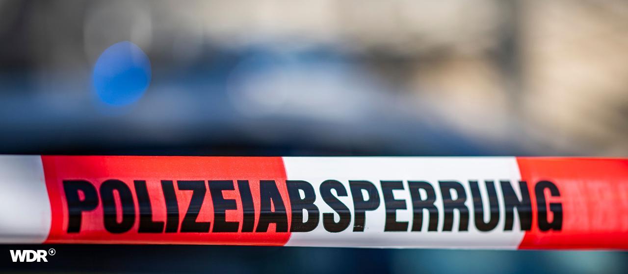 Ein Absperrband der Polizei