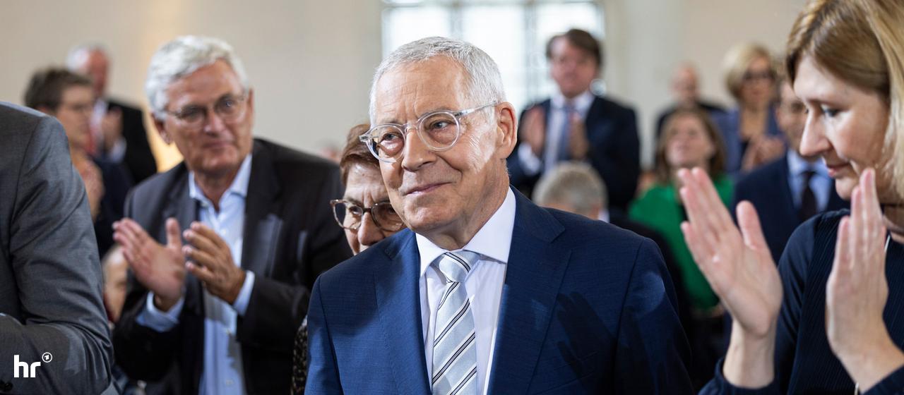 Applaus für Preisträger Karl Schlögel in der Frankfurter Paulskirche | picture alliance/dpa/dpa pool | Hannes P Albert Applaus für Preisträger Karl Schlögel in der Frankfurter Paulskirche