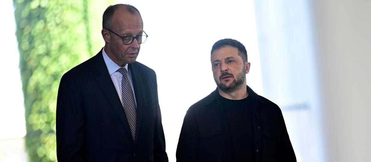 Friedrich Merz und Wolodymyr Selenskyj