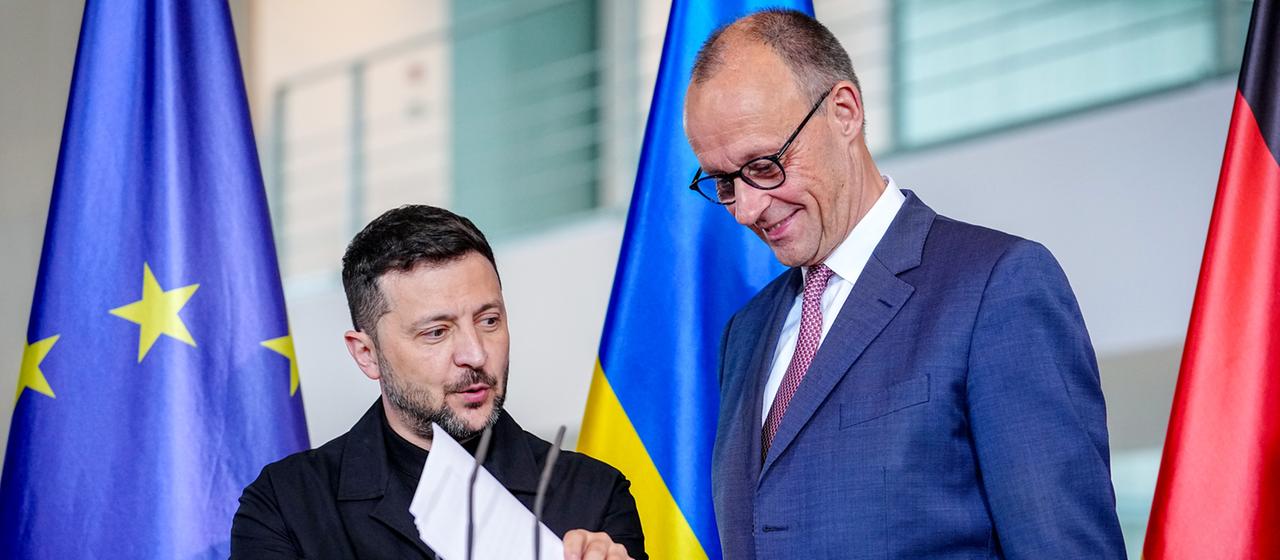 Wolodymyr Selenskyj und Friedrich Merz
