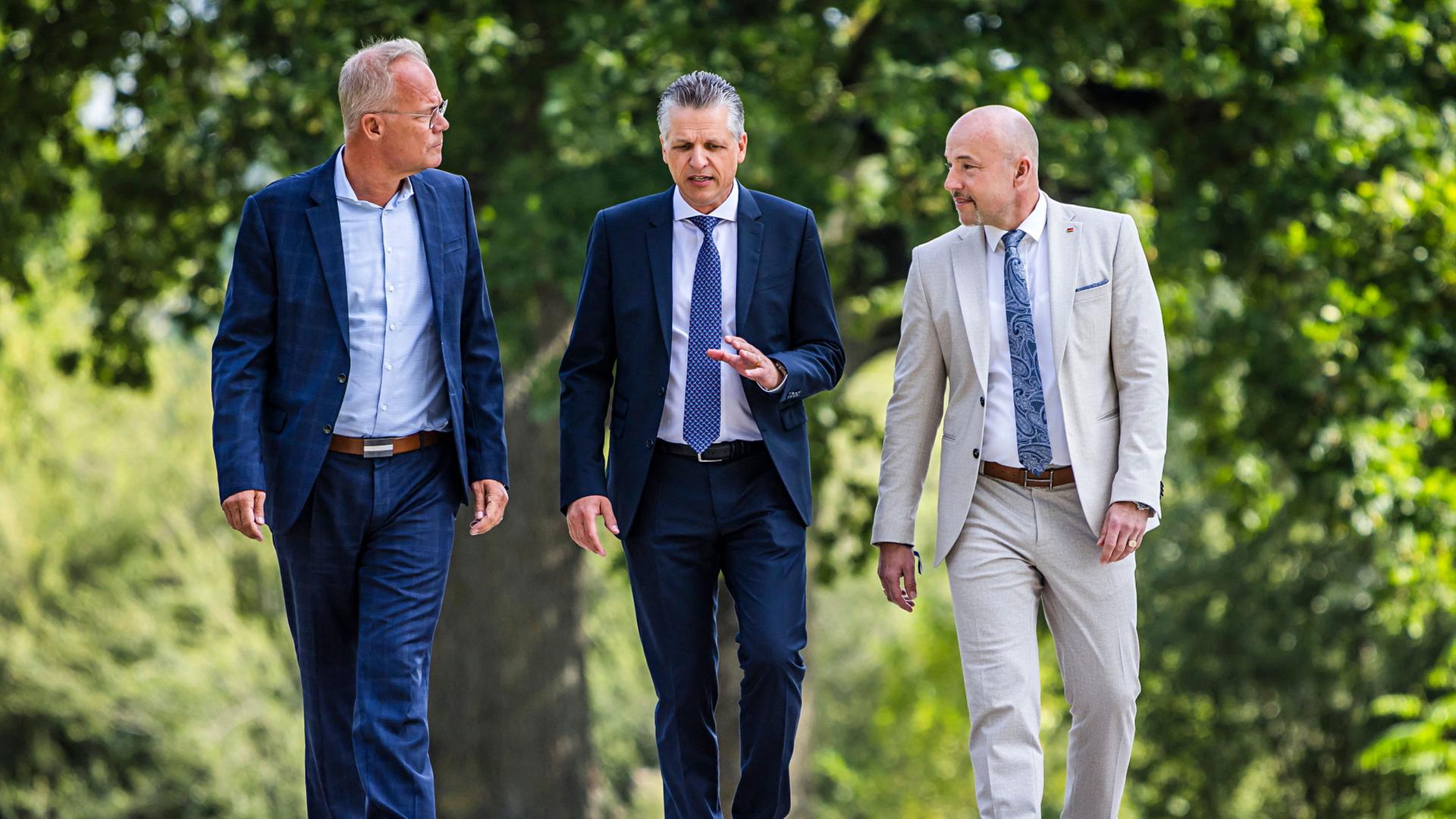 Matthias Miersch, Thorsten Frei und Alexander Hoffmann | Lars Berg/dpa