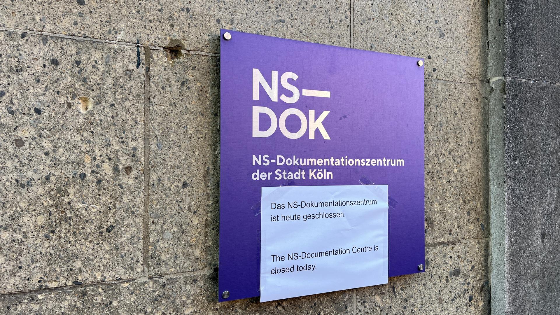 Nationalsozialismus-Dokumentationszentrum der Stadt Köln geschlossen | WDR / Thilko Gläßgen