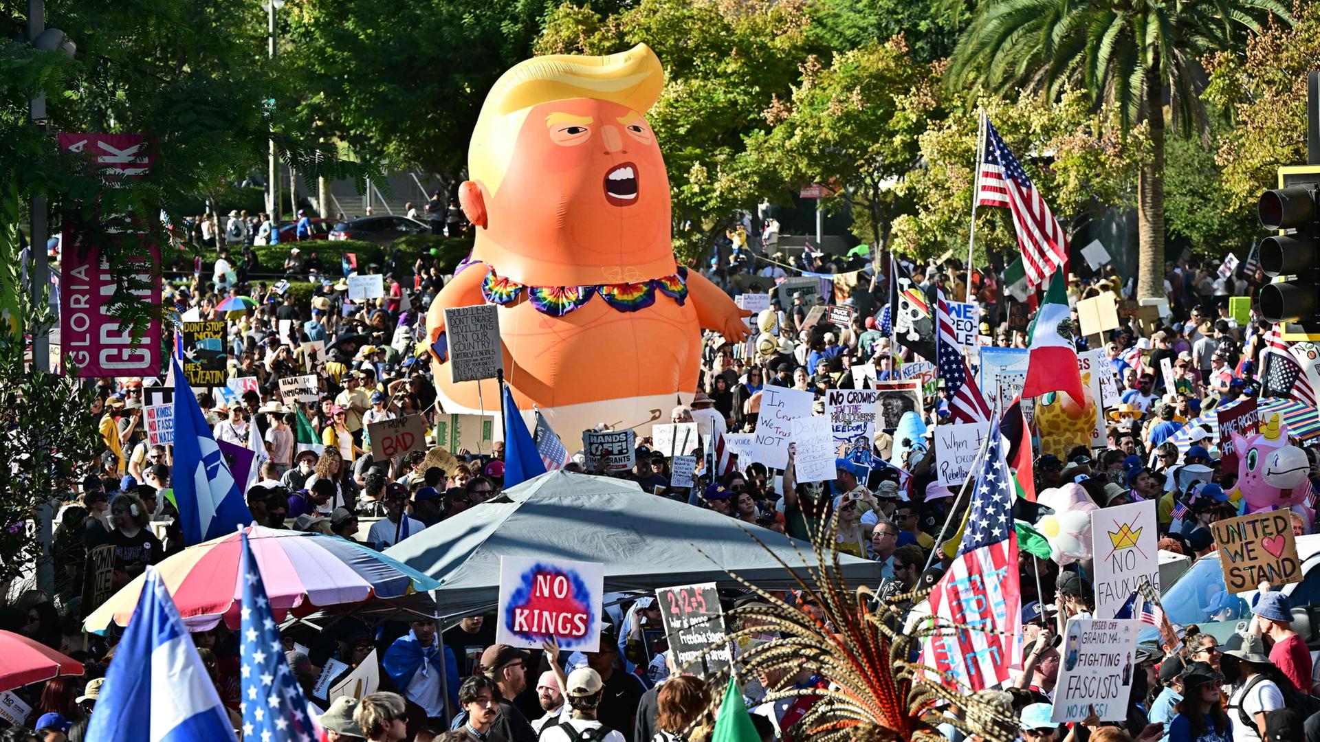 Proteste gegen Donald Trump in Los Angeles | AFP