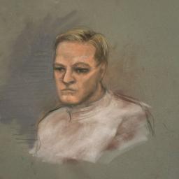 Eine Gerichtsskizze vom 3. Februar 2026 zeigt Marius Borg Høiby.