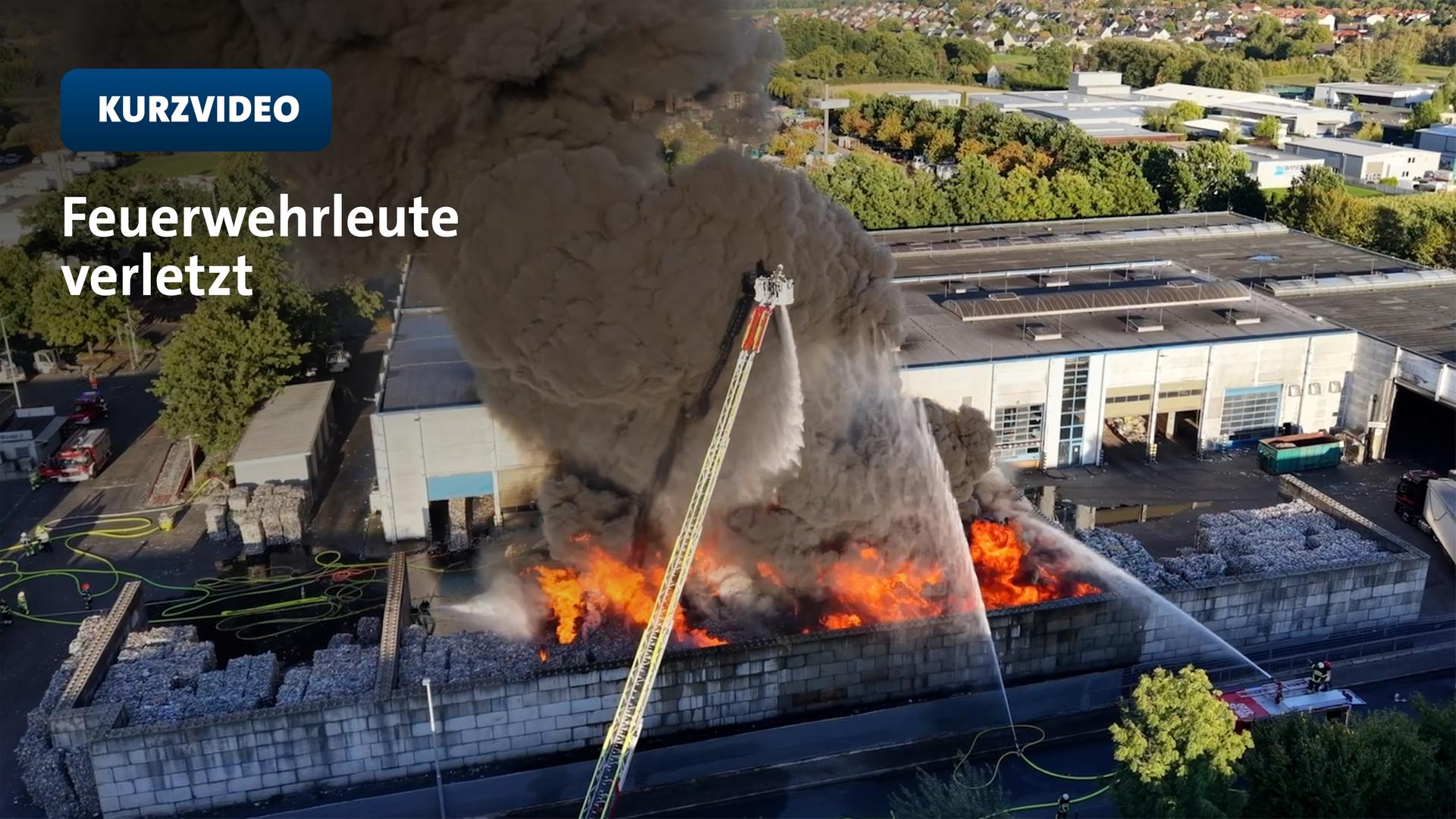 Großbrand in Abfallsortieranlage in Iserlohn  | Alex Talash