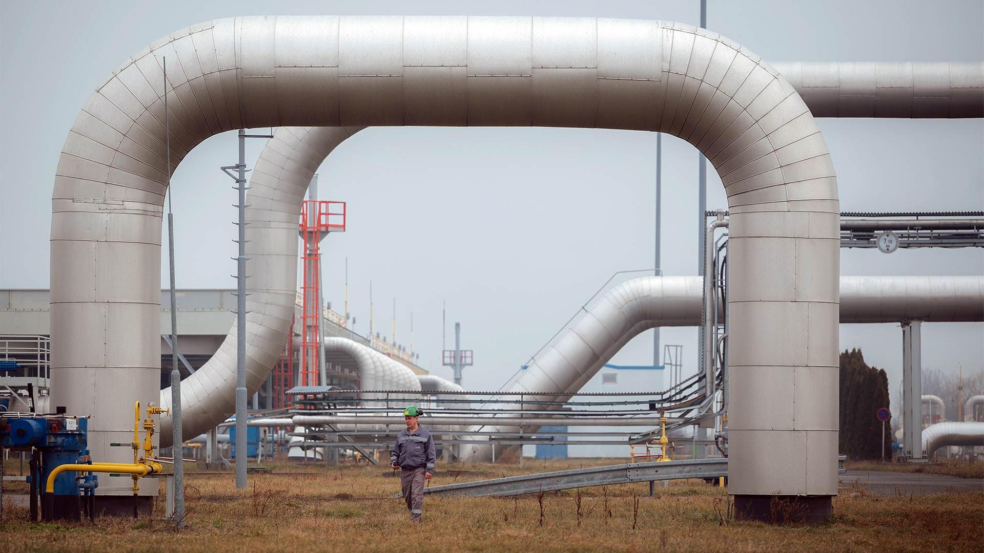 Eustream-Gasanlage in Velke Kapusany, Slowakei. | picture alliance / Anadolu