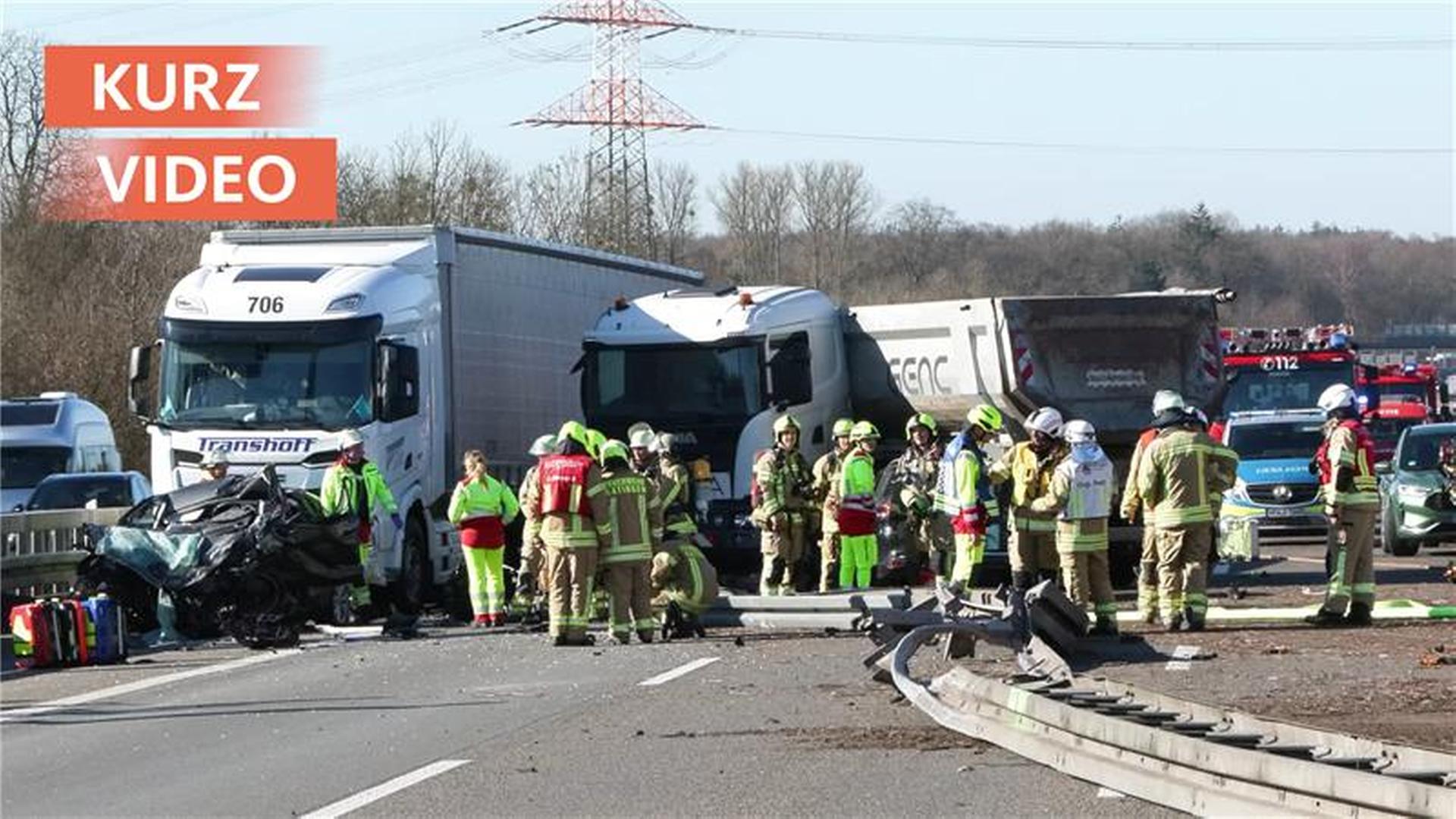 Schwerer Unfall im Kreuz Breitscheid: A3 bis 2 Uhr nachts gesperrt