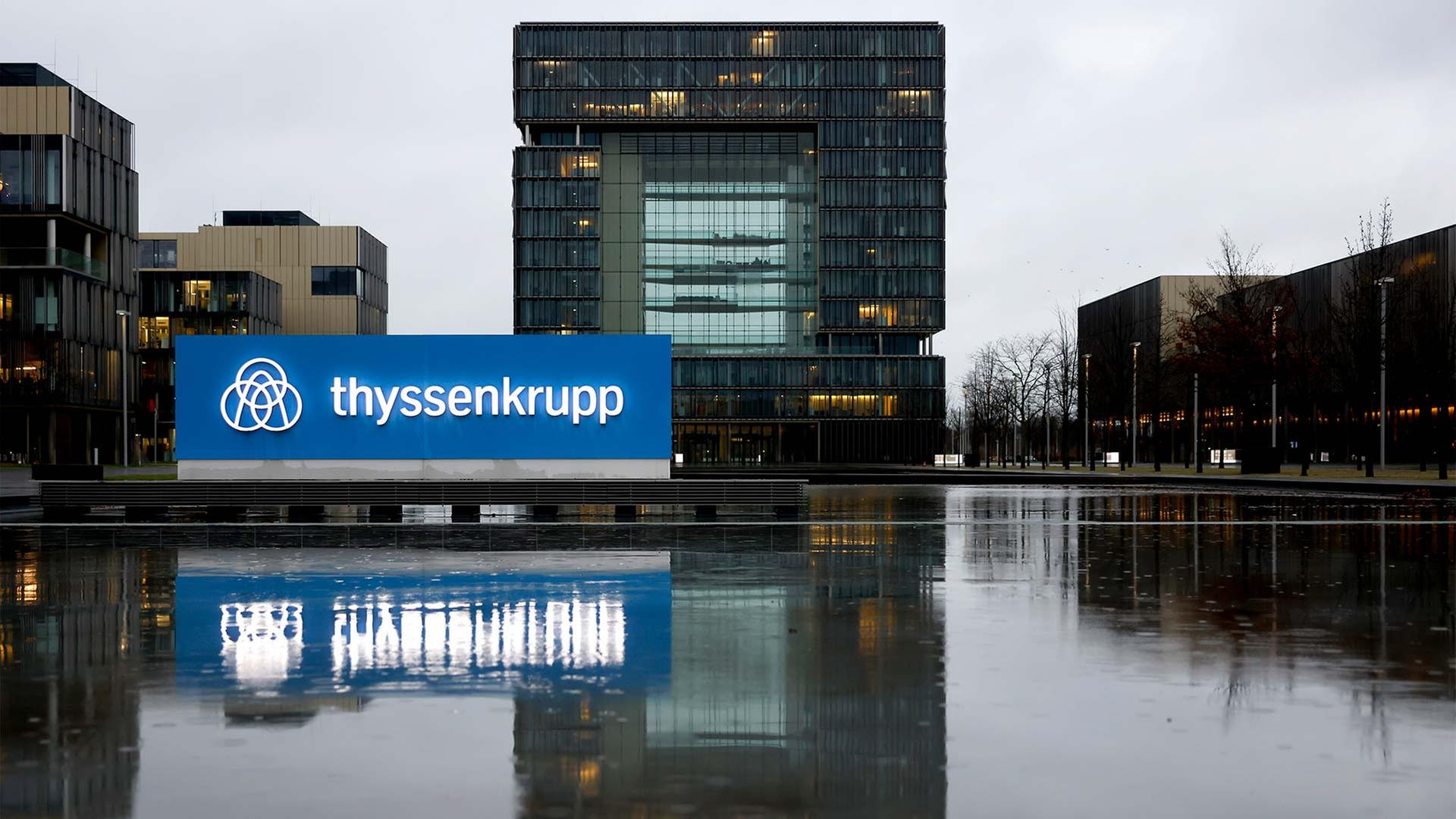 Thyssenkrupp-Hauptverwaltung in Essen. | picture alliance / Panama Pictur