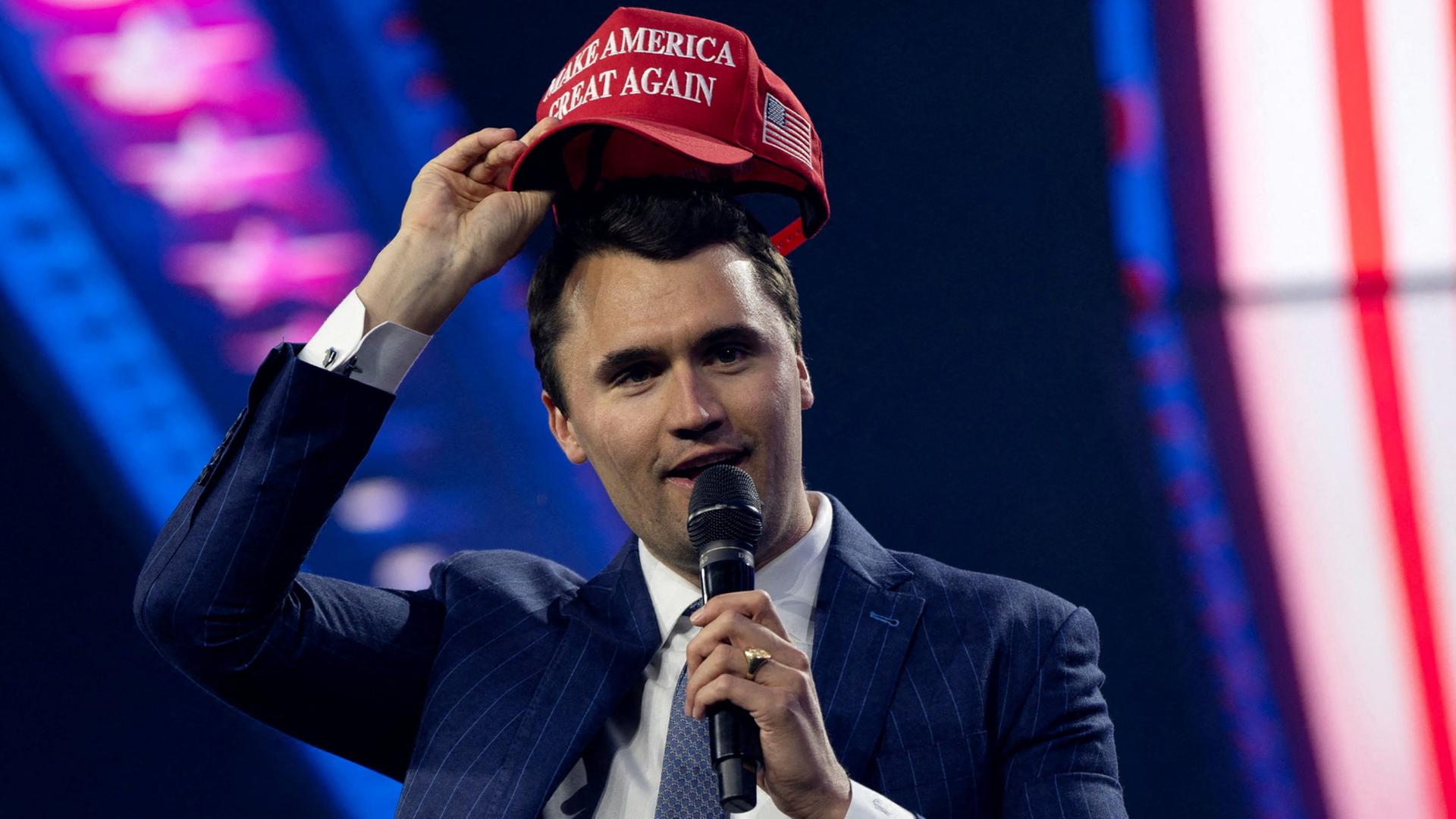 Charlie Kirk auf einer Veranstaltung der konservativen US-Organisation 