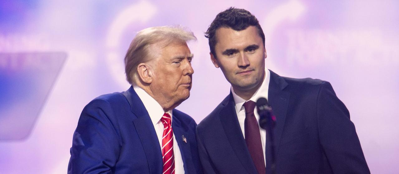 Charlie Kirk auf einer Veranstaltung der konservativen US-Organisation "Turning Point" | picture alliance / ZUMAPRESS.com Charlie Kirk auf einer Veranstaltung der konservativen US-Organisation "Turning Point"