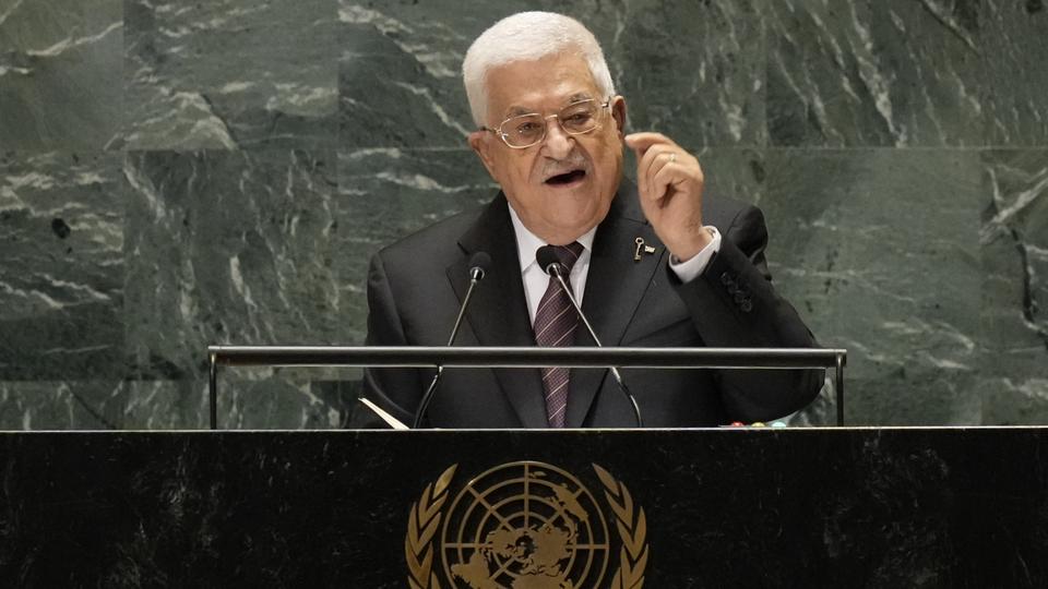 Mahmud  Abbas spricht am 26. September 2024 vor der UN-Vollversammlung.
