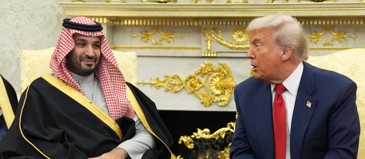 Donald Trump und Mohammed bin Salman im Oval Office des Weißen Hauses
