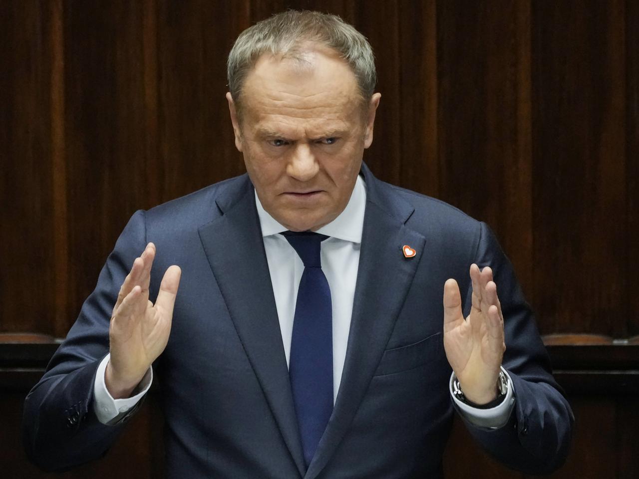 Polens Regierungschef Tusk will Vertrauensfrage stellen