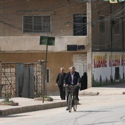 Straßenverkehr in Qamishli