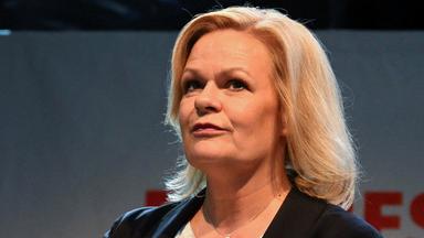 Bundesinnenministerin Nancy Faeser (Aufnahme vom 8. Oktober 2023).