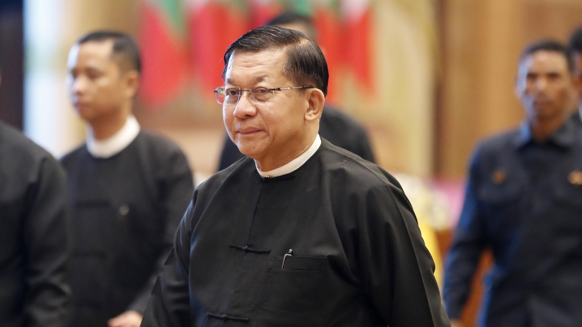 Myanmars Präsident Min Aung Hlaing | EPA