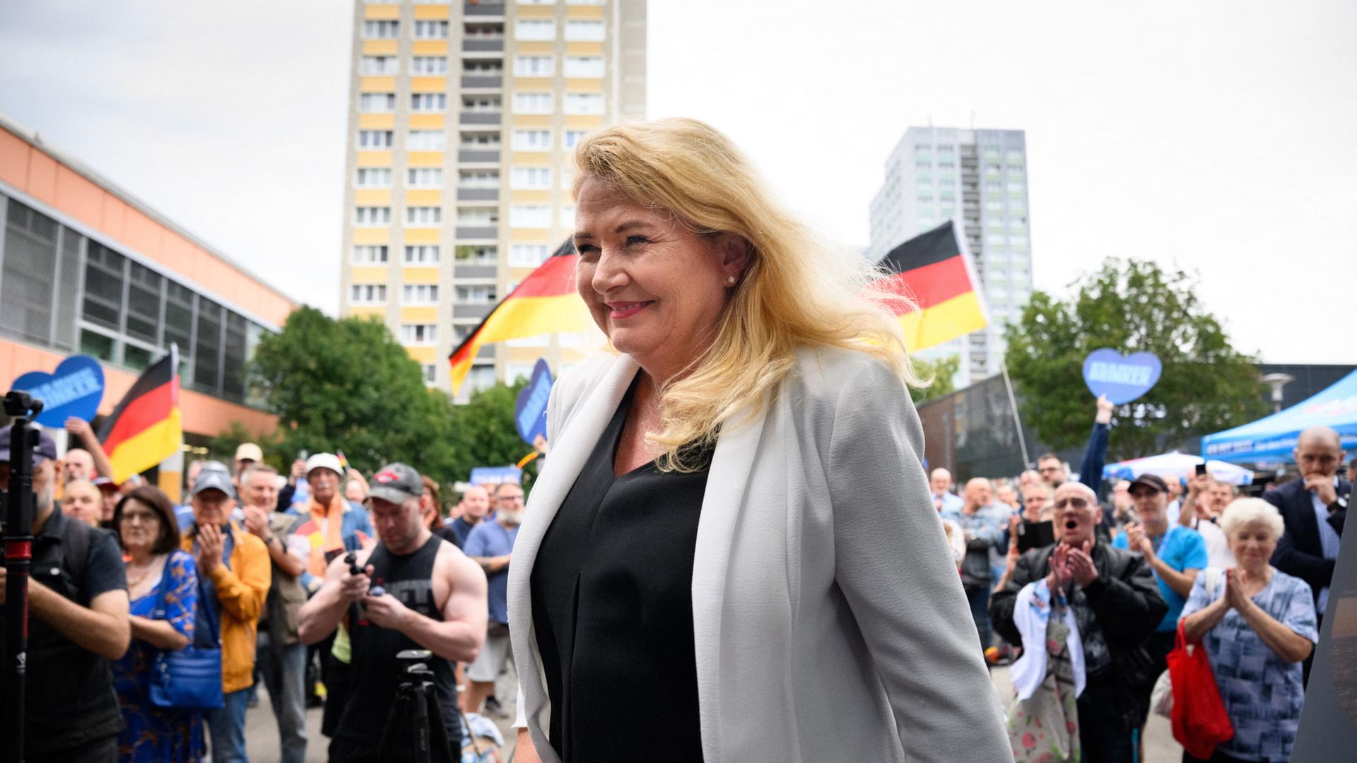 Berlin-Wahl - Kristin Brinker von der AfD: Spitzenkandidatin ohne Regierungschancen