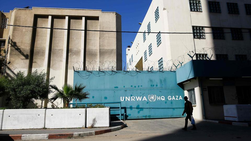 Das Hauptquartier der UNRWA in Gaza-Stadt