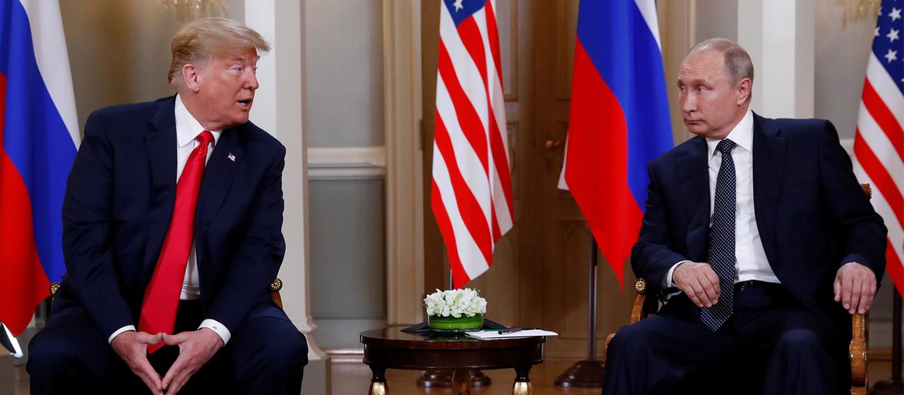 Treffen der Präsidenten Trump und Putin