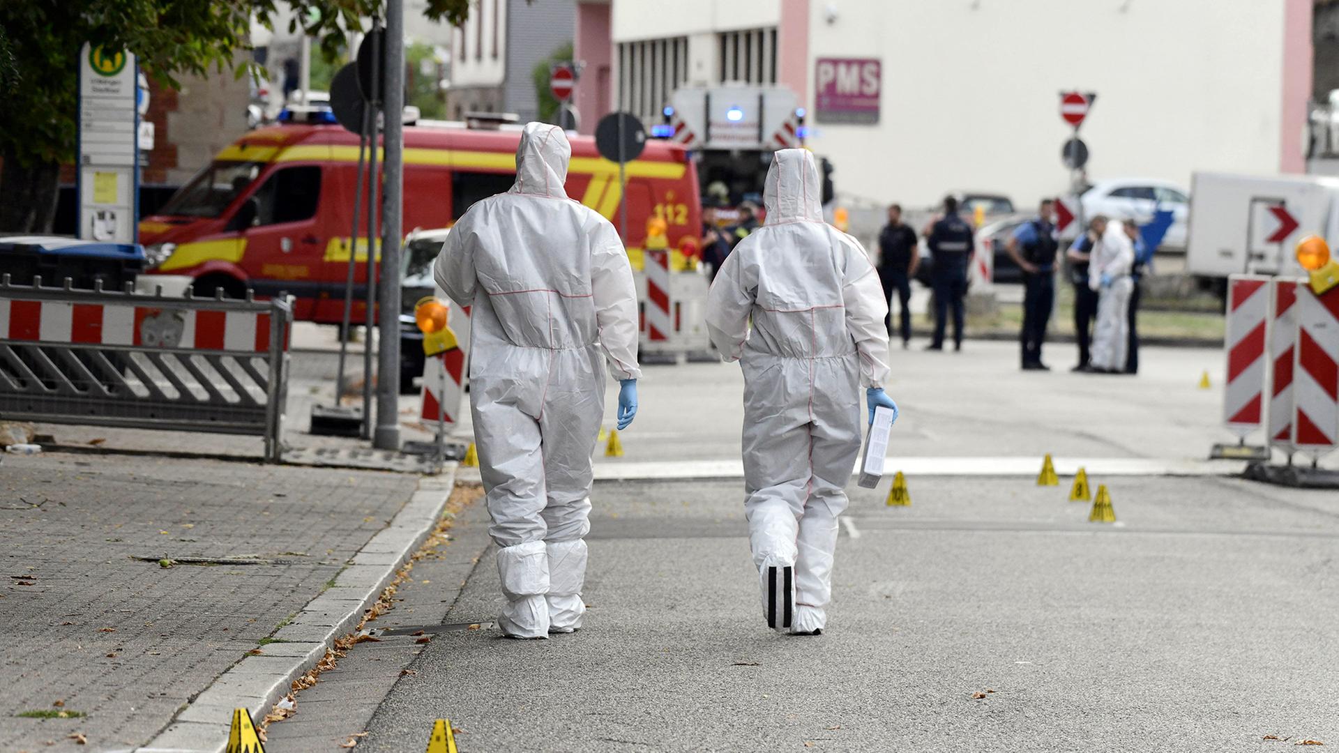 Tatort nach dem Tötungsdelikt an einem Polizisten in Völklingen, August 2025 | IMAGO / BeckerBredel