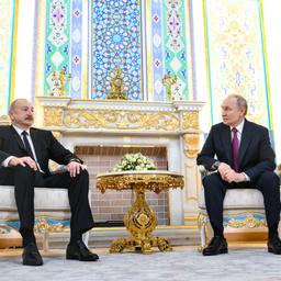 Ilham Aliyev im Gespräch mit Wladimir Putin
