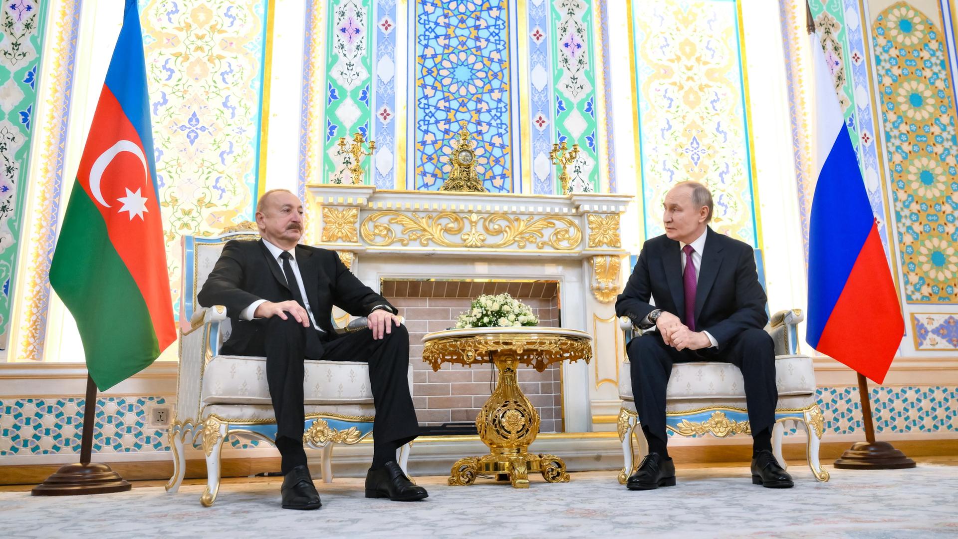 Ilham Aliyev im Gespräch mit Wladimir Putin | EPA