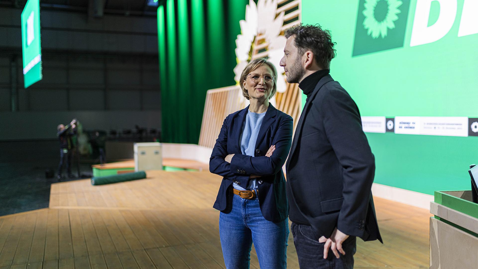 Franziska Brantner und Felix Banaszak | dpa