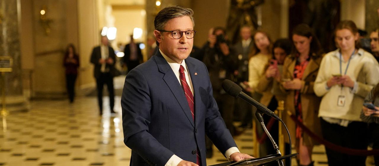 Der Sprecher des Repräsentantenhauses, Mike Johnson