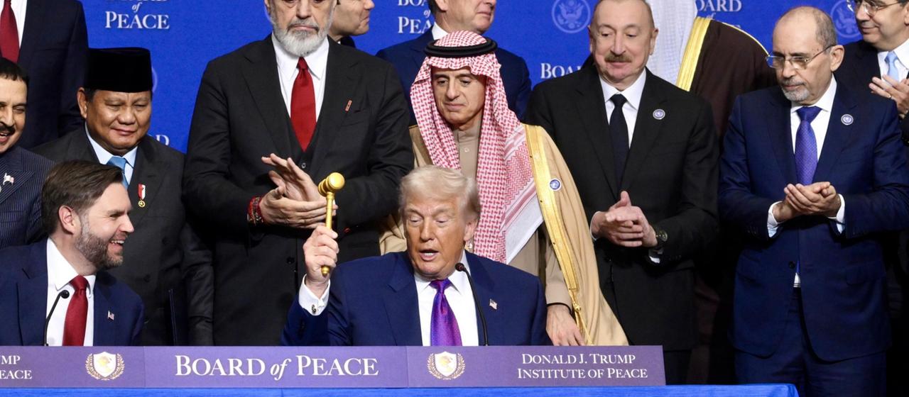 Donald Trump am Rednerpult