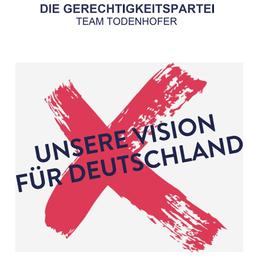 Titelseite des Parteiprogramms der Gerechtigkeitspartei - Team Todenhöfer