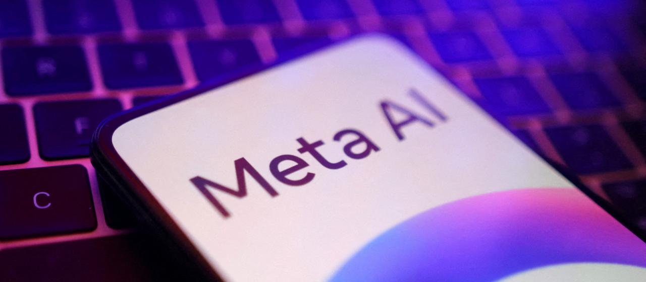 El logotipo de MetaAI