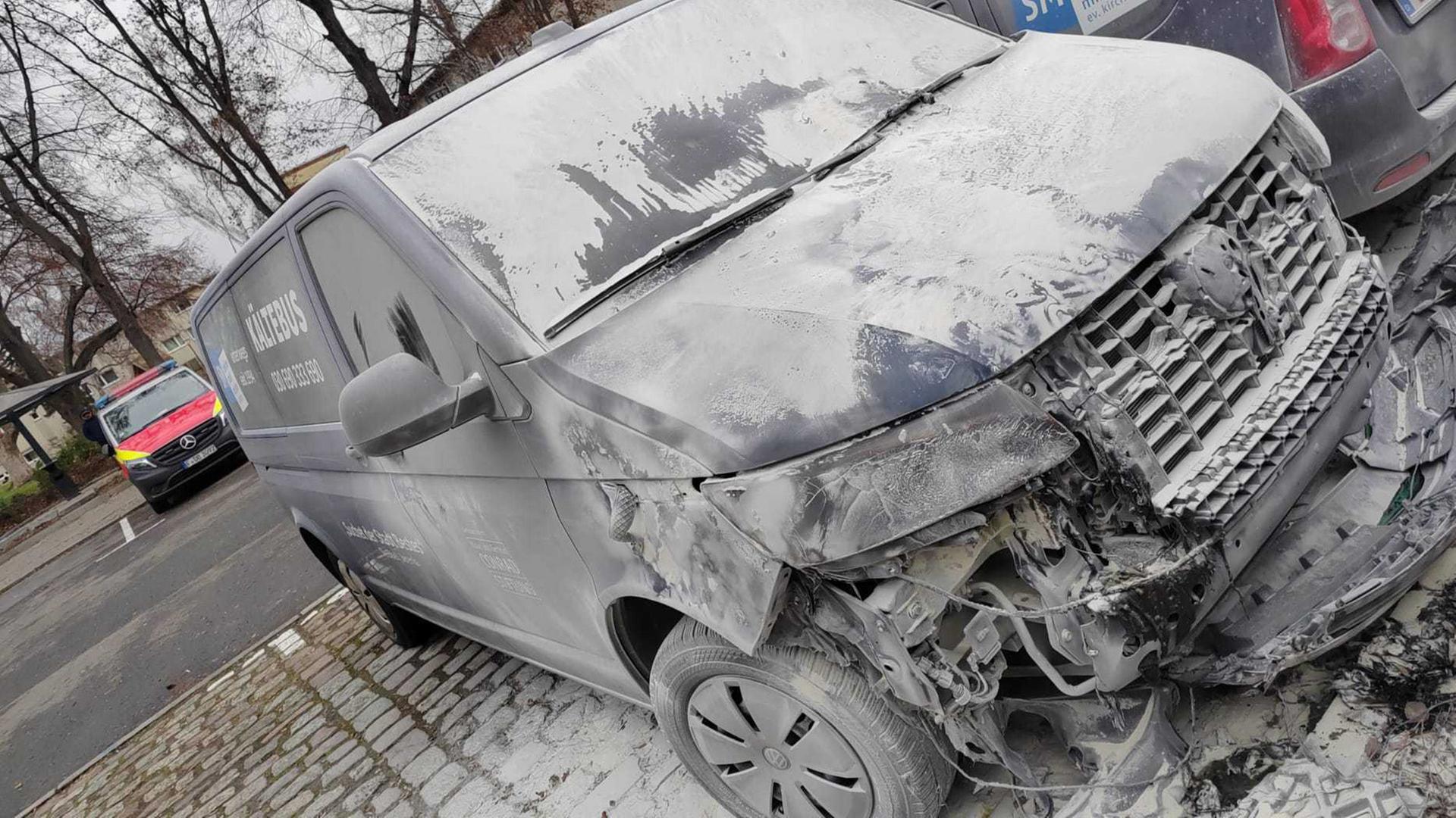 Der zweite K�ltebus der Berliner Stadtmission, der am 01.01.2026 angez�ndet wurde. (Quelle: Barbara Breuer, Sprecherin Stadtmission) | Barbara Breuer, Sprecherin Stadtmission