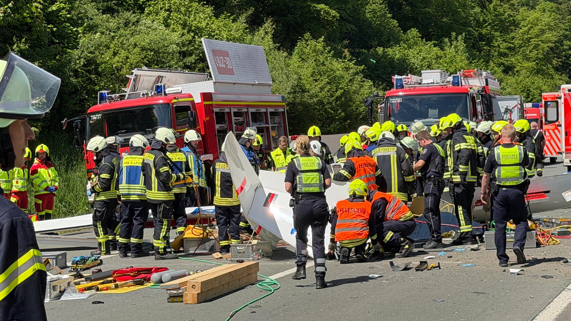 Motorsegler-Absturz auf A45: Wie die Ermittlungen bei Hünsborn abliefen