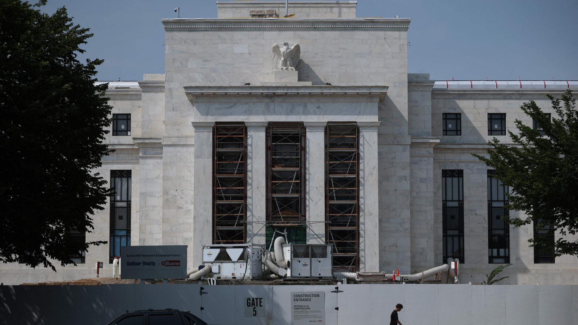 Das Gebäude der US-Notenbank in Washington | Getty Images via AFP