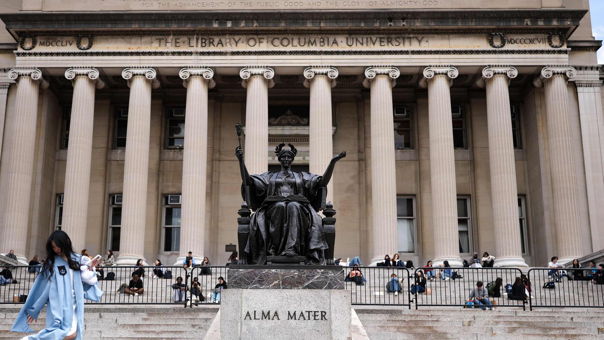 Studenten auf dem Campus der Columbia University in New York. | AFP