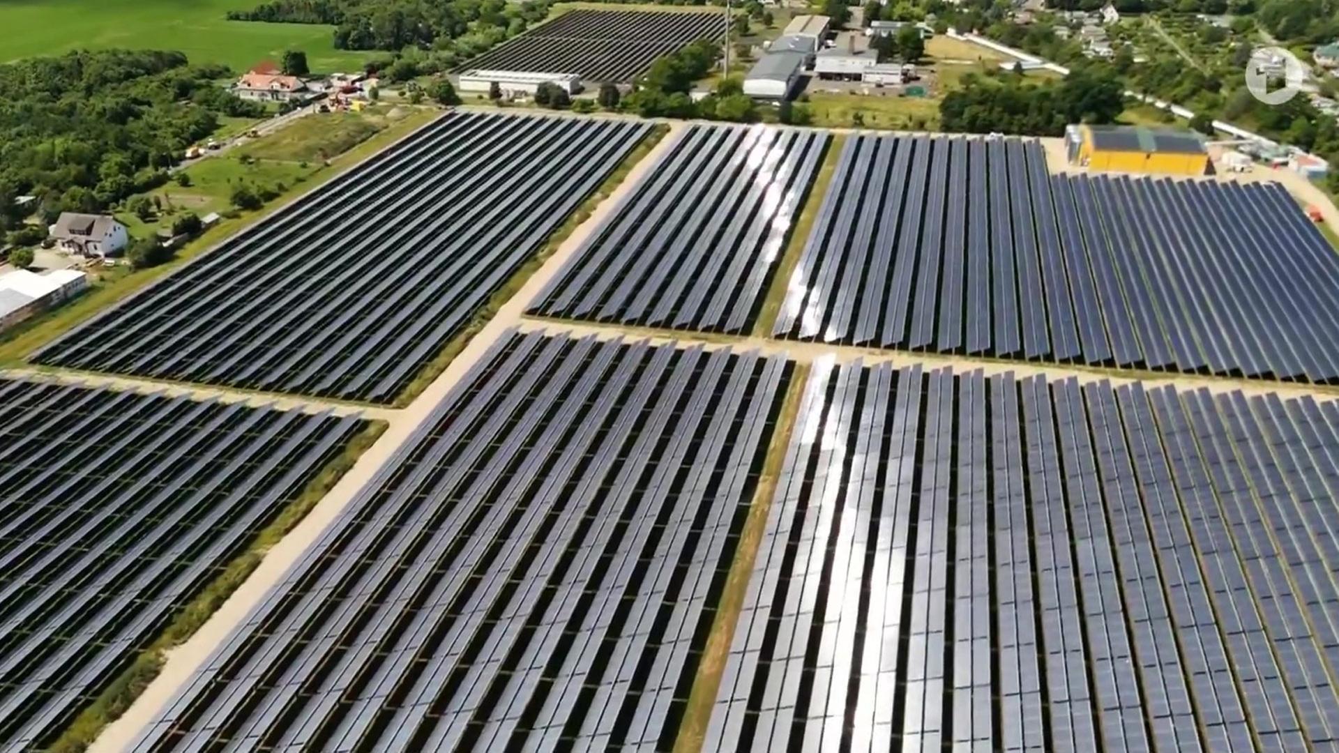 Größte deutsche Solarthermie-Anlage in Leipzig