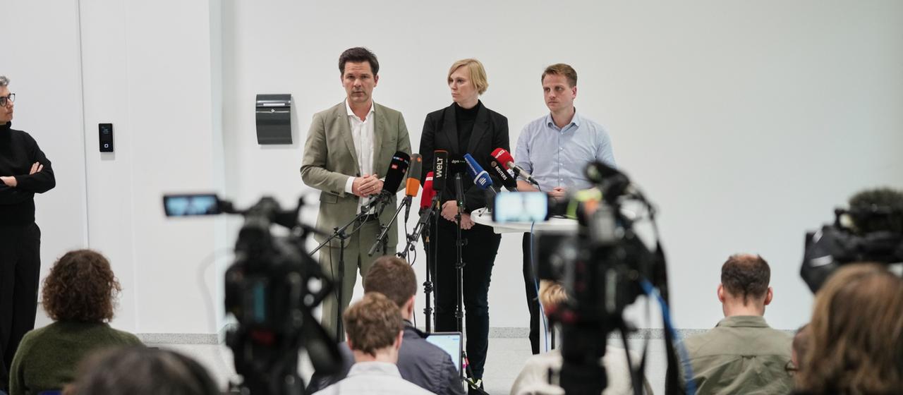 Steffen Krach, Nina Stahr und Maximilian Schirmer