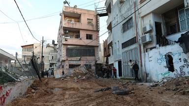 Häuser im Flüchtlingslager Nur Schams in Tulkarm im Nordwesten des Westjordanlands.