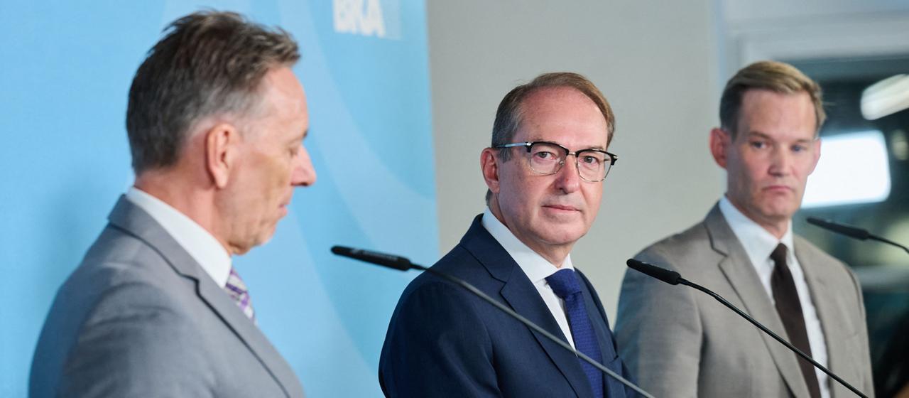 Holger Münch, Alexander Dobrindt und Hendrik Streeck