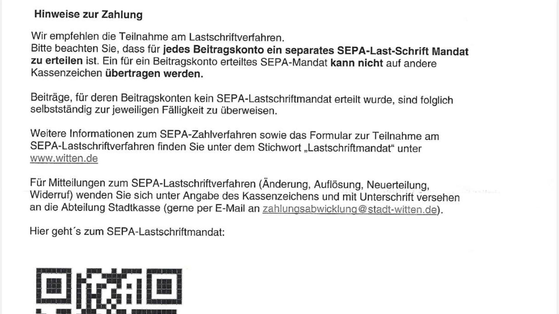 QR-Code der Stadt Witten führt auf ominöse Abo-Seite