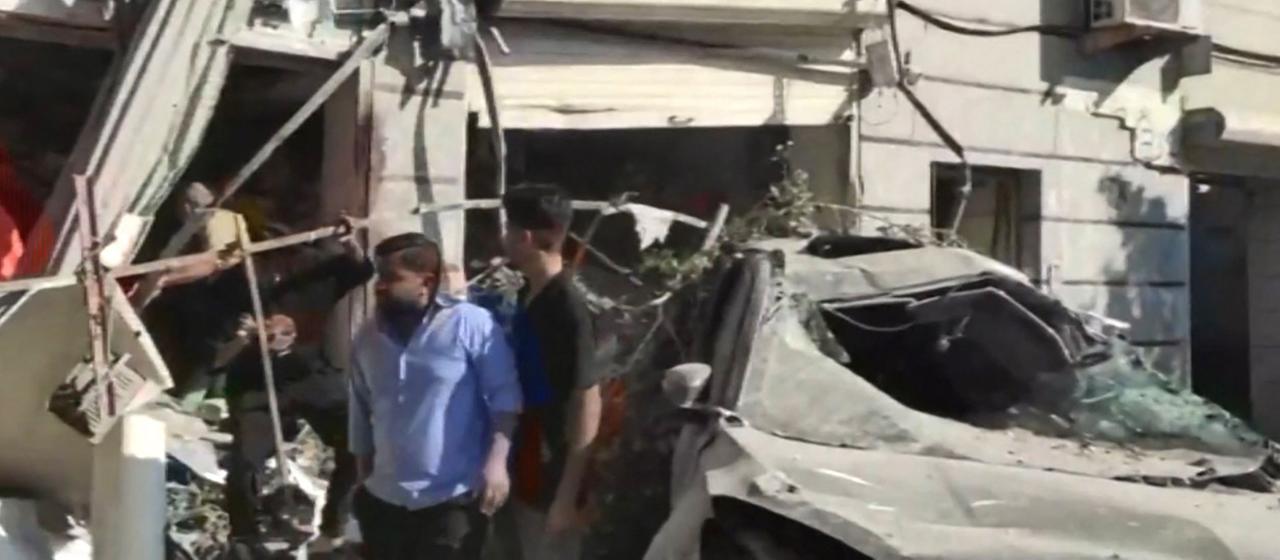 Zerstörungen durch Explosion im Iran